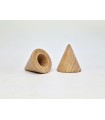 Cone-shaped beech wood finish 6 cm. Ref.376