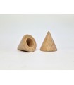 Remate madera haya forma cono 6 cm. Ref.376