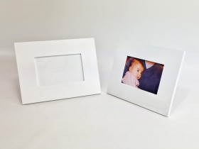 Photo frame 10x15 white lacquered Ref.PM4P