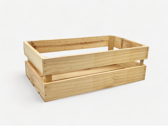 Natural Fruit Box 50x30x17 cm. 2 slats Ref.D2018N