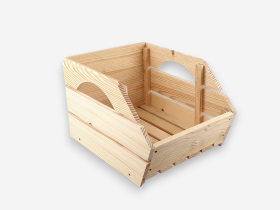 Stackable wooden fruit box 30x40x25 cm. Ref.PCF40
