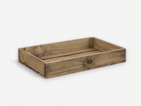 Caja Fruta Envejecida 50x30x7,5 cm. 1 lama Ref.D2019