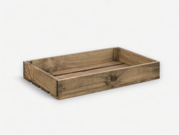 Caja Fruta Envejecida 50x30x7,5 cm. 1 lama Ref.D2019