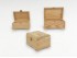 Small wooden trunk box with feet 3 sizes Ref.P107P