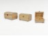 Baúl de madera pequeño c/patas 3 medidas Ref.P101