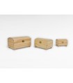 Baúl de madera pequeño c/patas 3 medidas Ref.P101