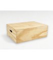Pine box 30x20x14.5 cm. with hinges and handles Ref.PC94P1