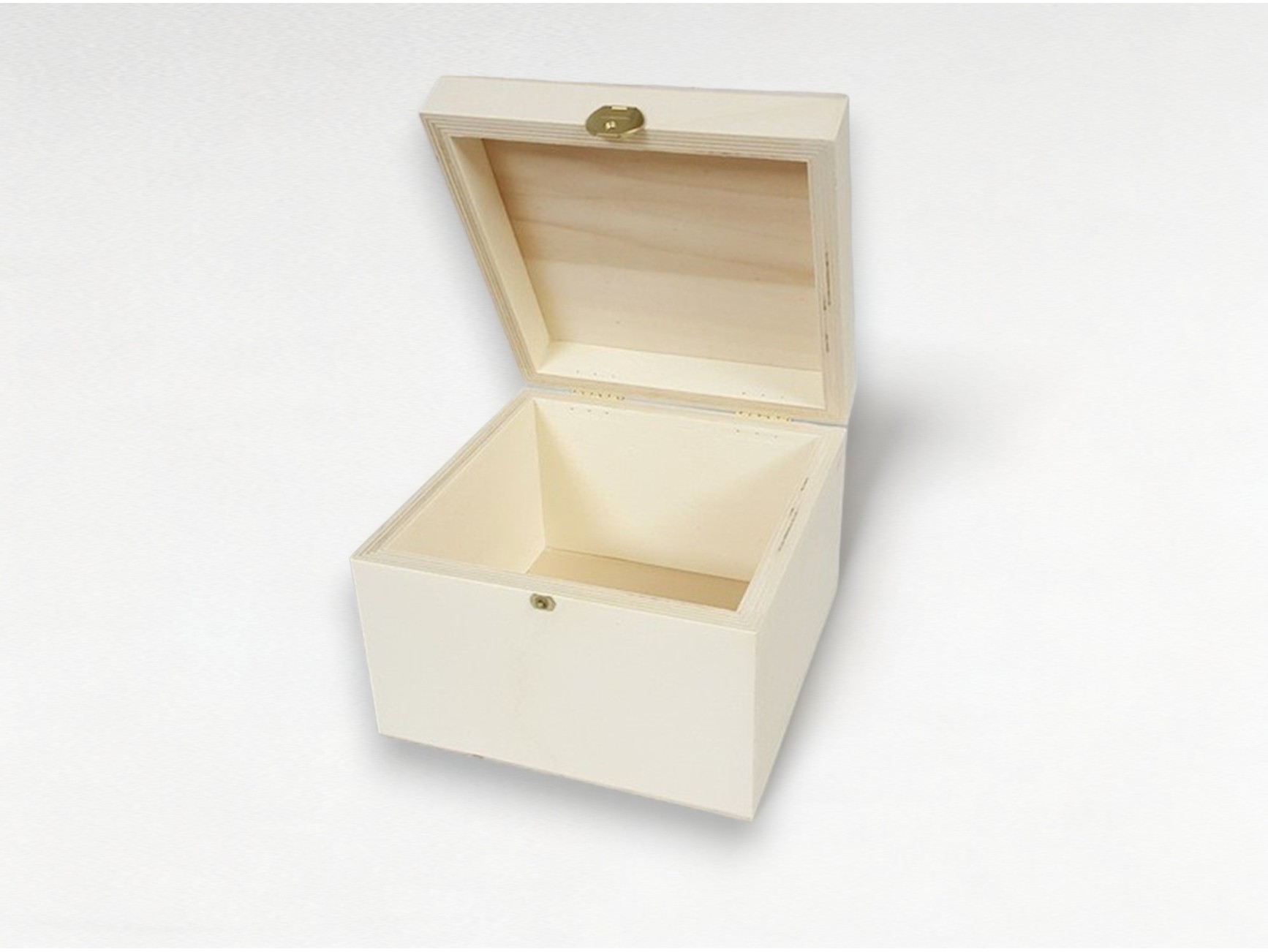 Caja De Madera Decorativa Con Tapa Con Bisagras, Caja D