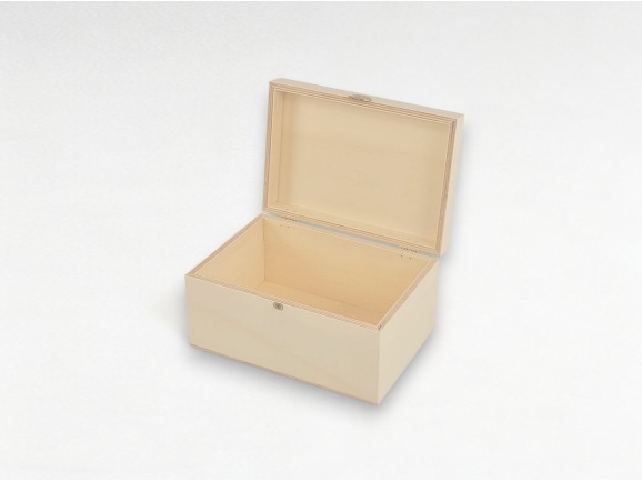 Caja de madera 22x15x11 cm. c/bisagra y broche Ref.P00CF1S