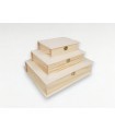 Wooden book box 3 sizes Ref.P1320A