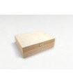 Wooden box 26.5x20.5x9 cm. with hinge and clasp Ref.P00CL2