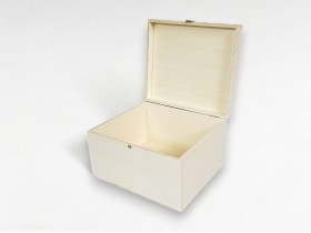 Caja de madera 28x24x16 cm. c/bisagra y broche Ref.PC4F9