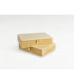 Wooden box 26x19x6 cm. with hinge, suitcase clasp Ref.PC6FM