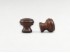 Knob handle with profile Ø3 cm. with nut Ref. 6