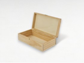 Caja de madera 29x15x8 cm. c/bisagra y broche Ref.P35C47CS