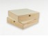 Pine wood box 32x32x8 cm. with hinge and clasp Ref.P53C03