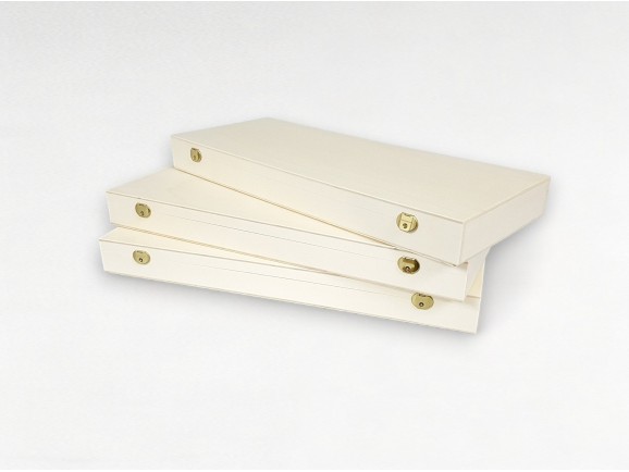 Wooden box 50x20x5 cm. with hinge and clasp Ref.PC9F3