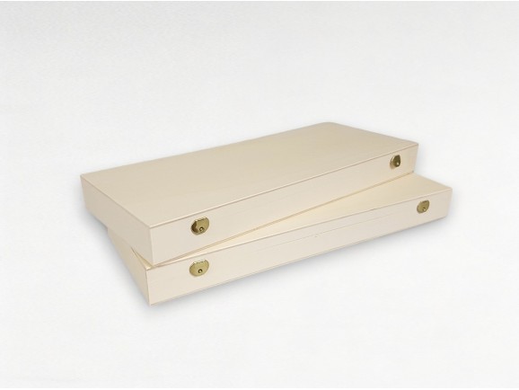 Caja de madera 50x20x5 cm. c/bisagra y broche Ref.PC9F3