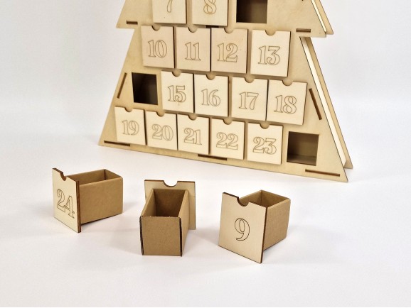 Tree Advent Calendar 47x8x55 cm. Ref.AW24971
