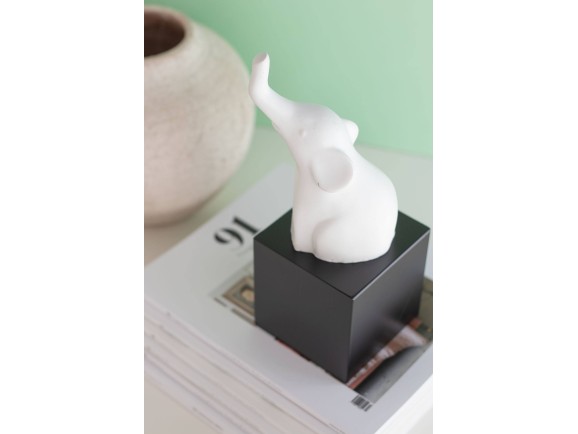 Peana Cuadrada Negra 10x10x10 cm. Ref.MS1A110