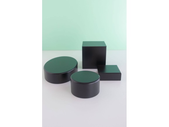 Square base 10x10x4 cm. black Ref.MS1A110