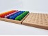 Wooden board 23x23x1.8 cm. for 100 balls Ø20 mm.Ref.MO197