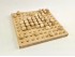 Wooden board 23x23x1.8 cm. for 100 balls Ø20 mm.Ref.MO197