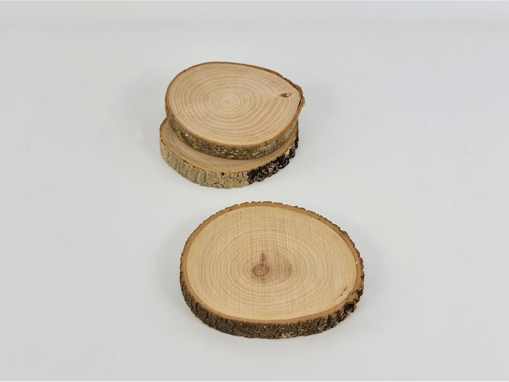 Rodaja de madera c/corteza Ø14-16 cm. Ref.MO11407 - Mabaonline