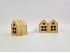 Star wooden house box with windows Ref.PCP1E