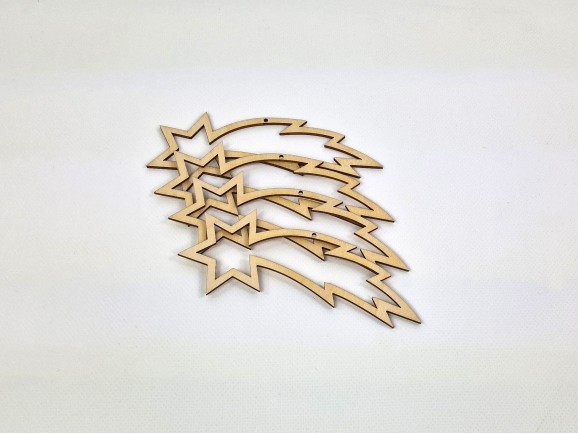 Wooden Christmas star Ref.DRZN140