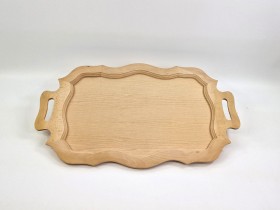 Large wooden tray with waves Ref.MO7314