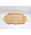 Large wooden tray with waves Ref.MO7314