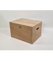 Caja de madera 39x29x24 cm. c/bisagras, broche y asas Ref.P50C52