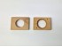 Square knob handle with 7 cm circle. Ref.H11