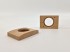 Square knob handle with 7 cm circle. Ref.H11