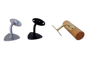 Metal support for handrails