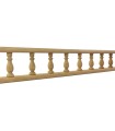 Barandilla estanterías de madera montada 120 cm. Ref.301