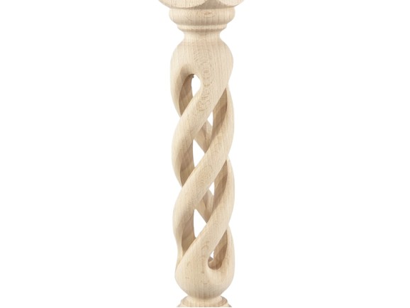 Balaustre de madera Salomónico hueco L50 Ref.152