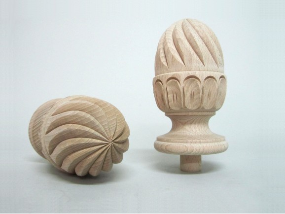 Remate Piña tallada Ø9 cm. Ref.355P