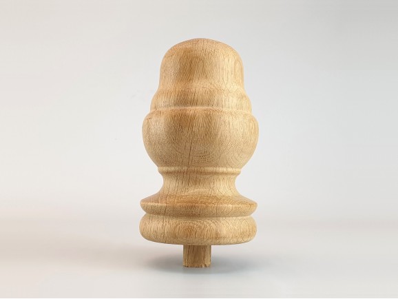 Remate Piña Roble Ø9 cm. Ref.352R