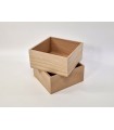 Wooden box 20x20x10 cm. without cover Ref.PC20ST