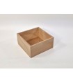 Wooden box 20x20x10 cm. without cover Ref.PC20ST