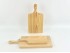 Tabla de madera de cortar c/mango 3 medidas Ref.AR01374