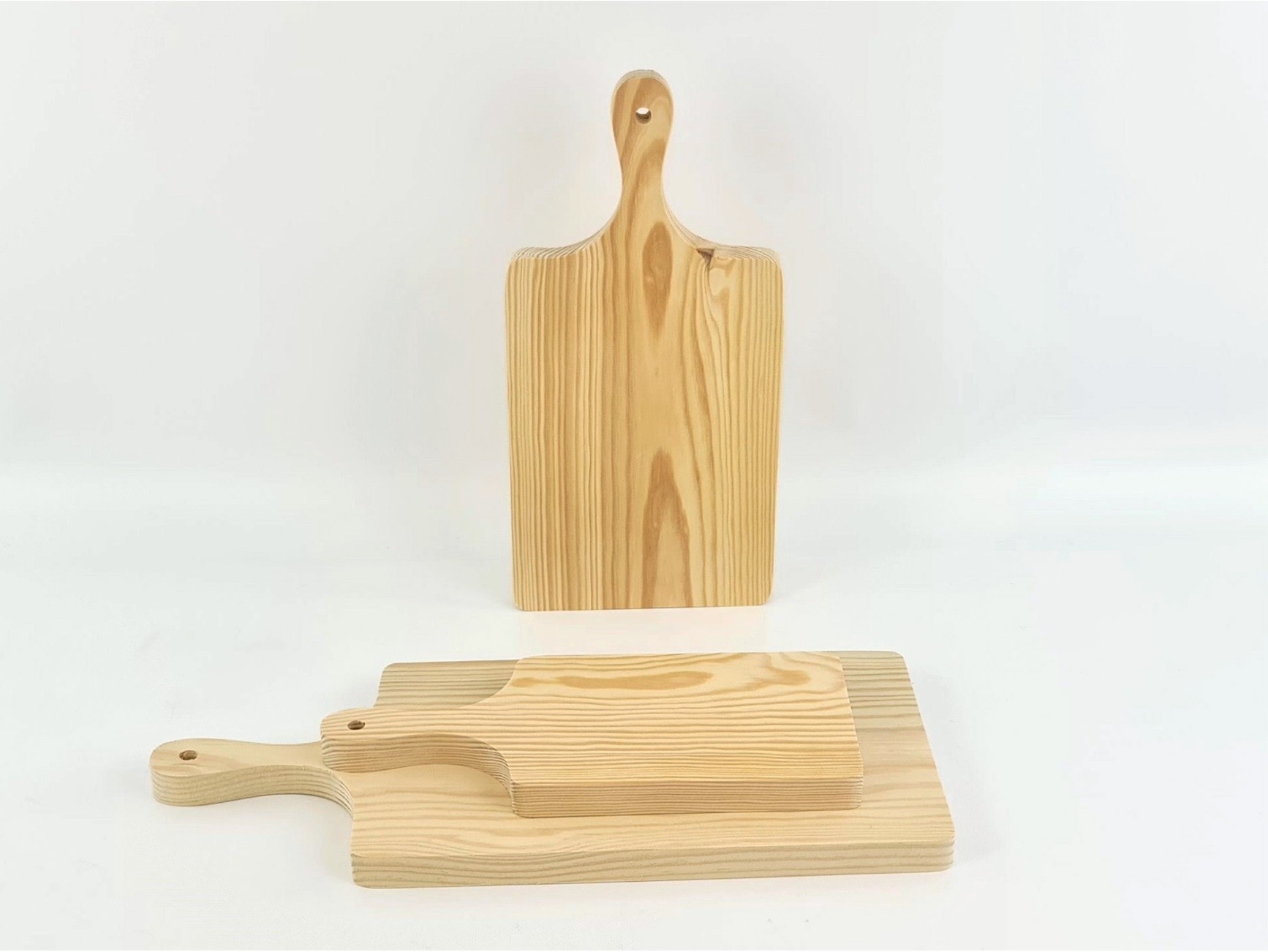 Tabla de cortar de madera de goma con mango de 15 x 9 pulgadas, tabla de  servir de madera con asa, tabla de cortar para cocina en casa, hornear