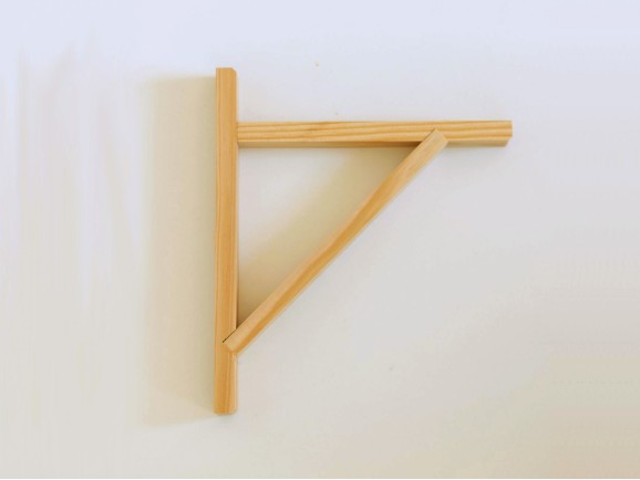 Escuadra de madera para baldas varias medidas Ref.T1051
