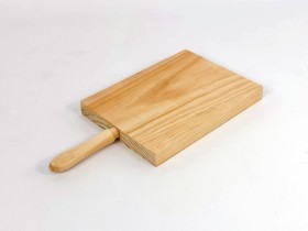 Tabla de madera rectangular c/mango Ref.AT31520