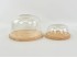 Round wooden base cheese tray 2 measures Ref.AT40378