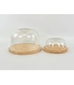 Round wooden base cheese tray 2 measures Ref.AT40378