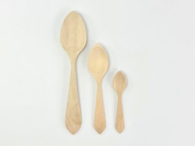 Wooden spoon 3 sizes Ref.1101