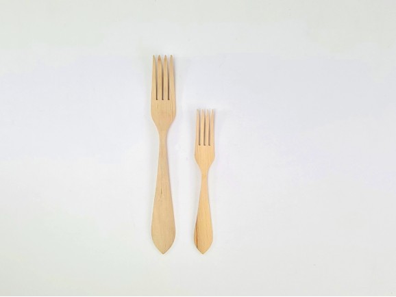 Wooden fork 2 sizes Ref.1104